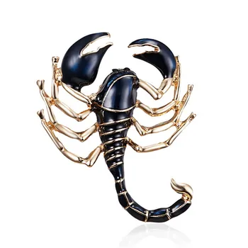 2022 Naujų Emalio Skorpionas Sages Moterims Gyvūnų Kailis Sagės Smeigtukai Mados Kristalų Driežas Vabzdžių Ženklelis  3