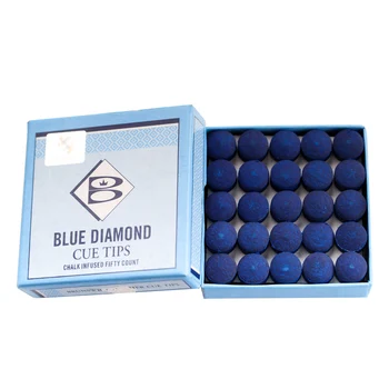 Originalus Brunswick Patarimai Blue Diamond Baseinas, Biliardo Snukerio Biliardo Patarimai 10mm 11mm 50pcs Vidutinio Patarimas Profesionalų Biliardo Aksesuarai  4