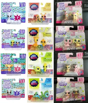 Hasbro Littlest Pet Shop LPS Kawaii Mielas Q-Versija Šunų, Akli Lauke Lėlės Dovanos Žaislo Modelis Anime Duomenys Mėgstamiausių Rinkti Papuošalai  5