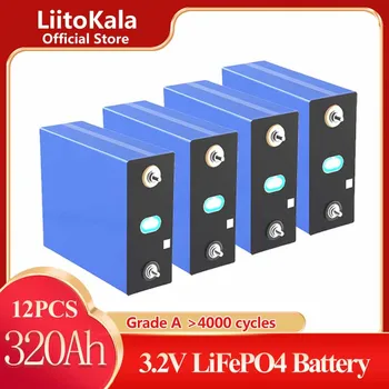12PCS LiitoKala CATL 3.2 V 310AH 320AH klasės lifepo4 baterija RV baterija RV ir Saulės Energijos saugojimo sistemą ES MUMS tax free  4