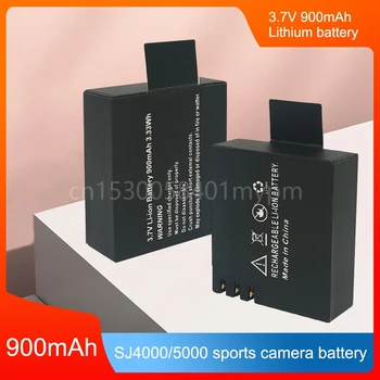 3.7 V 900mAh SJ4000 Baterija SJCAM SJ5000 SJ6000 Sj7000 SJ8000 SJ9000 M10 EKEN H8 H8R H9 Sporto Veiksmo Kameros  0
