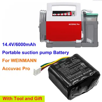 Cameron Kinijos 6000mAh Medicinos Baterija WM11603, 110746-O WEINMANN Accuvac Pro  4