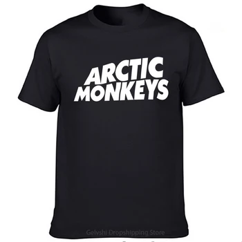 Roko Grupė Arctic Monkeys T shirt Vyrai Moterys Mados Medvilnės marškinėliai Vaikas Hip-Hop Tee Viršūnes Laišką Marškinėlius Camiseta Negabaritinių Viršuje Punk  5