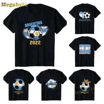 Argentinos Futbolo Argentinos Vėliavos Meilė Šalies Pasididžiavimo Širdyje T-Shirt Meilės Futbolo Gerbėjas Užsakymą Unisex Marškinėliai Vyrams, Moterims, T-Shirt  1
