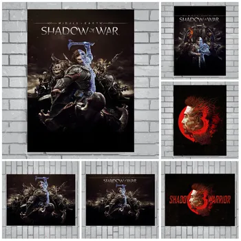 Middle-earth Šešėlis Karo Shadow Warrior 3 Žaidimo Plakatą, Drobė, Tapyba Kambario Sienos Meno Dekoro Sienos Plakatas Namų Puošybai Tapyba  5