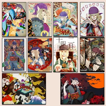 Mononoke Kusuriuri Plakatas Anime Drobės Japonų Stiliaus Tapybos ir Spausdinimo Moderni Šeima Kavos Namai Baras Kūrinys Namų Dekoro  5