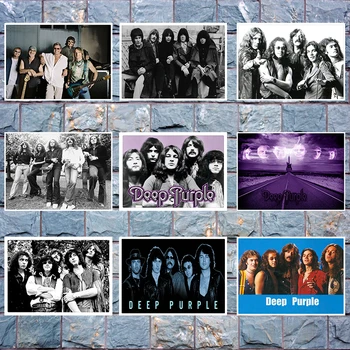 Deep Purple Roko grupės plakatą, Aišku, Vaizdo Sienų Lipdukai Namų Puošybai Geros Kokybės nuotraukas Baltos spalvos Kraft Popieriaus 42x30cm  5