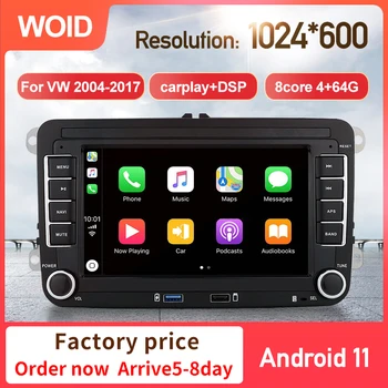 Gamyklos Kainų Android 11 7inch Auto Radijo Automobilių Multimedijos Grotuvo VW Volkswagen Caddy EOS Touran GPS BT WIFI DSP Vaizdo 04-2016  5