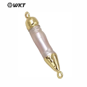 WT-C131 Didmeninė maža stick jungtis aksesuaras natūralių gėlavandenių perlų stick žavesio papuošalai dizainas  10