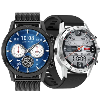 454*454 Full HD Jutiklinis Ekranas Skambučių Smart Watch Vyrų Belaidžio Įkrovimo Pasukimo Mygtuką EKG Smartwatch Muzikos Ilgas Baterijos veikimo laikas  5
