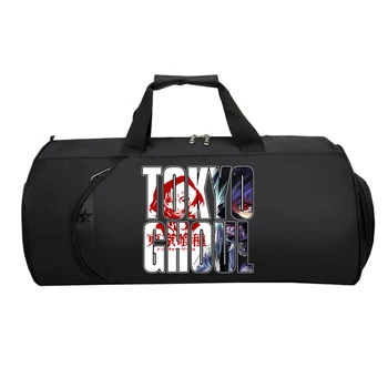 Japonijos anime Tokyo ghouls Kelionės bagažo Krepšys Unisex Kelionės Peties Bagažo Krepšiai paauglių Didelis Daugiafunkcinis Pečių maišą  5