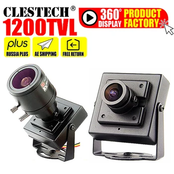 Super Mažų Nekilnojamojo 1200TVL CCTV HD metalo Mini Kamera, Apsaugos Stebėjimo mikro Vaizdo stebėjimo saugumo vidicon su laikikliu  10