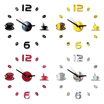 Skaitmeninis Sieninis Laikrodis Lipdukas Modernus Dizainas 
