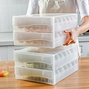 Kiaušinių Laikymo Dėžutė Virtuvės Šaldytuvas Organizatorius Stalčių Organizatoriai Maisto Konteineryje Daugiafunkcį Šaldytuvo Lentynų Stelažas Dėžes  5