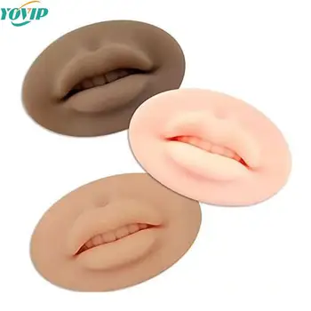 Premium Soft 3D Lūpų Praktikos Silikono Odos permanentinis Makiažas Menininkų Žmogaus Lūpų Raudonis Microblading PMU Mokymo Priedai  10