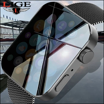 LIGE IP67 atsparus Vandeniui Smart Watch Vyrų Širdies ritmo Monitorius Sportinis Fitneso 
