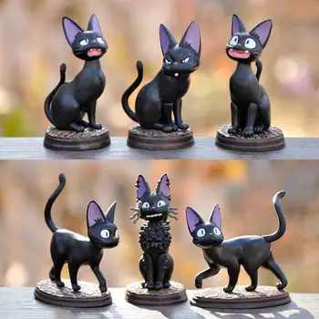 6pcs Funny Cat Miniatiūrinės Figūrėlės Dervos Skulptūra Kawaii Kambario Dekoro Stalo Ornamentas, Pasakos Sodo Puošmena Kolekcines Pav.  10