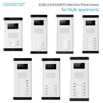 HOMSECUR 520C/XC061 Serijos Lauko Kamera 700TVLine infraraudonųjų SPINDULIŲ Naktinio Matymo Multi-apartamentai Video Durys, Domofonas Sistema  10
