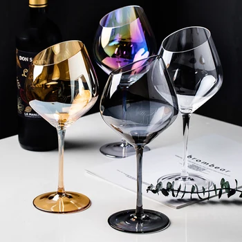 Kūrybos Spalvos Vyno Stiklo, Gintaro Šampano Stiklo Įstrižai Burną Raudono Vyno Stiklo Spalvinga Krištolo, Buveinės Šalies Geriamojo Ware  10