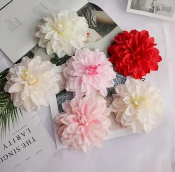 20pcs aukštos kokybės šilko dirbtinių gėlių dahlia corsage gėlių galvos vestuvių automobilių apdailos 