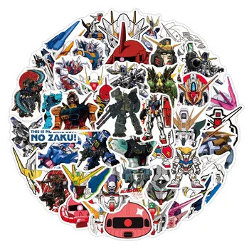 50 Animacinių filmų Niman Gundam Robotas Grafiti Lipdukai Elektrinis Automobilis Automobilio Motoroleris, Šaldytuvas Lipdukas Scrapbooking Deco Lable 