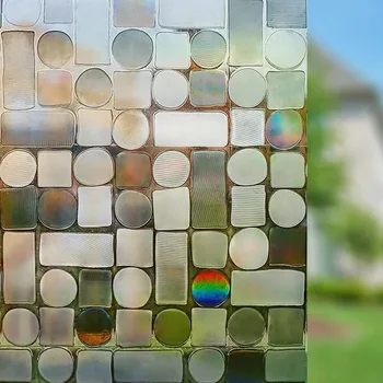 3D lazeris spalvinga Kristalų langų plėvelė stiklo lipdukas vinilo virtuvė Lipnios namų dekoro filmas baldai 90cm iki 300cm  2