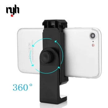 Juoda 360 Laipsnių mobiliojo Telefono Stovas Vertikalus Laikiklis Išmanųjį telefoną Įrašą Turėtojas 360 Adapteris Trikojo stovo IPhone Samsung Selfie  10