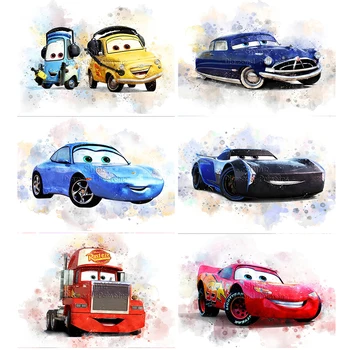 Diamond Tapybos Animacinių filmų Automobiliai Istoriją Žaibas McQueen Aikštėje Turas 5D 