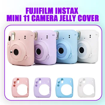 6 Spalvų Karšto Pardavimo Momentiniai Fotoaparato Krepšys Atveju Fujifilm Instax Mini 11 Atveju Klasikinis Noctilucent Želė Spalvų Kamera Odos Apima  10