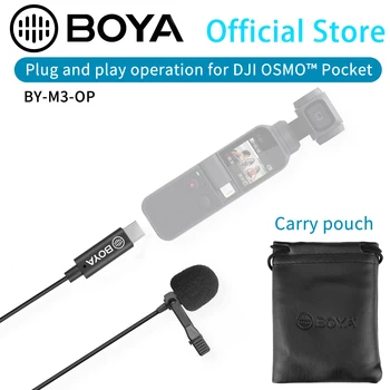 BOYA BY-M3-OP Lavalier Microphone už DJI OSMO™ Kišenėje USB Tipas-C Jungtis 