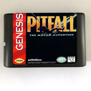 Spąstai Majų Nuotykių Žaidimas Kasetė Naujausias 16 bitų Žaidimas Kortele Sega Mega Drive / Genesis Sistema  10