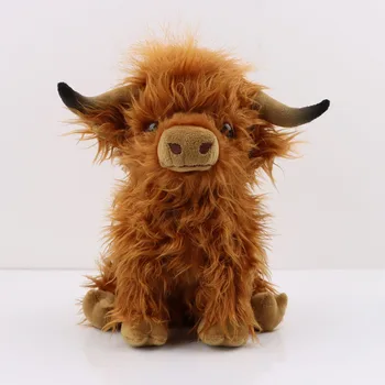 25cm Kawaii Karvė Pliušiniai Žaislai Modeliavimas Škotijos Aukštikalnių Karvės ilgaplaukis Bull Minkšti Kimštiniai Senas Scalper Lėlės Vaikams Berniukams, Mergaitėms  10