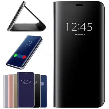 PocoX4Pro Atveju, Smart Veidrodėliai Odinis Flip Telefonas, Dangtelis Xiaomi Redmi Mažai Poko Poco X 4 X4 Pro 5G NFC Magnetas Knygos Stovėti Coque  5