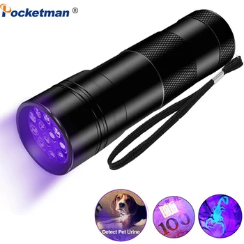 Multi-funkcija 12 LED Pinigų Tikrintuvas UV Ultra Violet Žibintuvėlis Nešiojamas Mini Aliuminio Žibintuvėlis Su Virve Skorpionas Medžioklės Šviesos  10