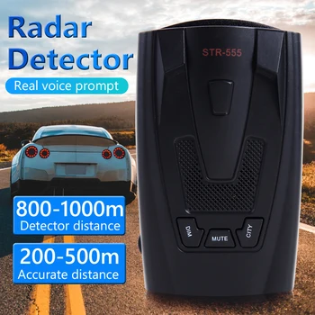 Naujas G-555 Automobilių radaro Detektorius anglų rusų Tajų Balso Auto Transporto priemonės Greičio Įspėjimo Signalas Įspėjimas X K Anti radaro Automobilių Detektorius  5