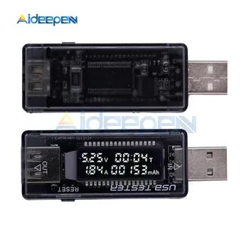 3 in 1 USB Testeris DC Voltmeter 4V~20V Voltas Metrui Įkroviklio Talpa Rodiklis, Ekranas Mobiliojo Baterija Detektorius 15% nuolaida  10