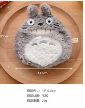 10 vienetų Animacinių filmų Totoro Monetos Rankinėje Mano Totoro Pliušinis Nešiojamų Merginos Piniginę, Grandinės, Krepšiai, Vaikų Berniukų Kortelės Turėtojas  5