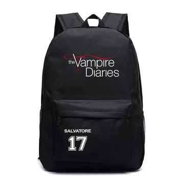 Cool Vampire Diaries Kuprinė Bookbag Mokyklos Krepšiai Berniukų, Mergaičių Paauglių Žygiai Kuprinė Vyrų Bagpack Moterų Laisvalaikio Kuprinė  5