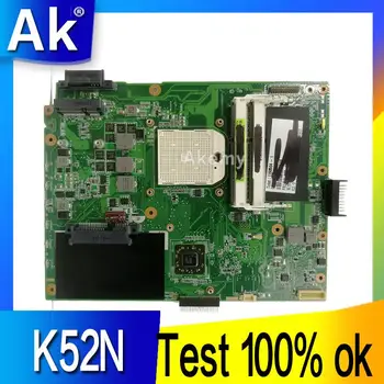 AK K52N Nešiojamojo kompiuterio motininė plokštė, Skirta Asus K52 K52N X52N A52N Bandymo originalus mainboard  5