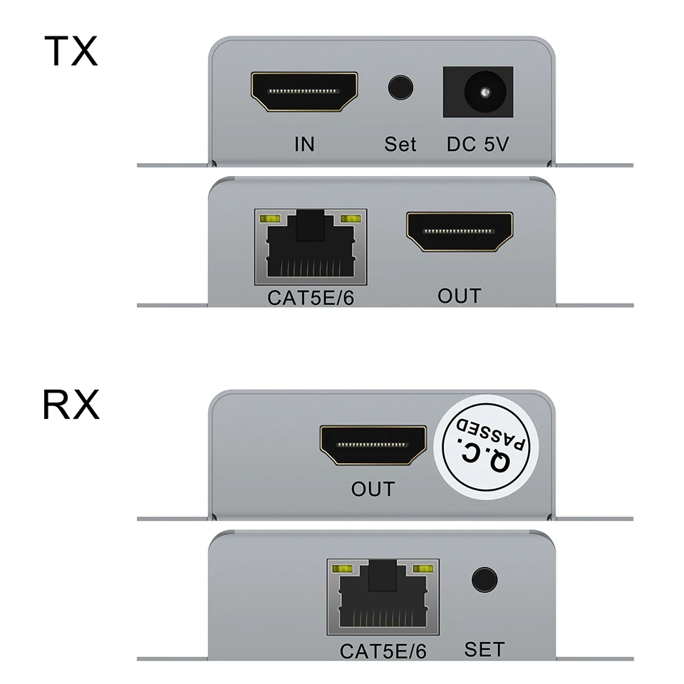 50m HD 1080P HDMI Extender RJ45 1x1 Splitter HDMI siuntėjas&imtuvas su HDMI CAT5e RJ45 Cat6 ethernet kabelis PC TV