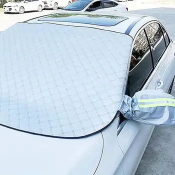 Magnetinio Žiemos Automobilio priekinio Stiklo Dangtis Automobilių Blokuoti viršelyje Atspalvį Priekinio stiklo apsaugos nuo apledėjimo Šalčio V9x2  10