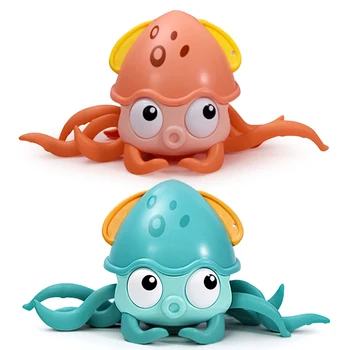 Kūdikių Animacinių filmų Cute Octopus Vėjo-iki Vonios Žaislai Vaikams, Vandens Plūduriuojantis Grandinės Prisukamas Žaislas Paplūdimio Kūdikių Plaukimo Žaislai Vandens Žaidžia  10