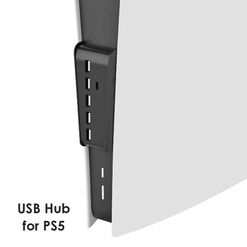 USB Skirstytuvo Expander centras su 5 USB + 1 USB C Uostų PlayStation 5 Digital Edition Konsolė PS5 USB Hub  10