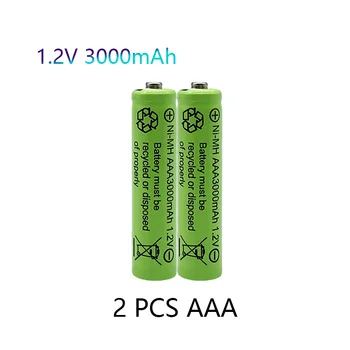 1.2 V NI-MH AAA Baterijos 3000mAh Įkraunamos nimh Baterijos 1.2 V Ni-Mh aaa Elektros nuotolinio Valdymo automobilio Žaislas RC jes  10