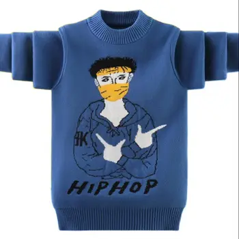 Aukštos kokybės Vaikų drabužių 100% medvilnės mados berniukų megztiniai jaunimo megztos liemenės vaikams puloveriai, kūdikių berniukų, žemiausią marškinėliai  10