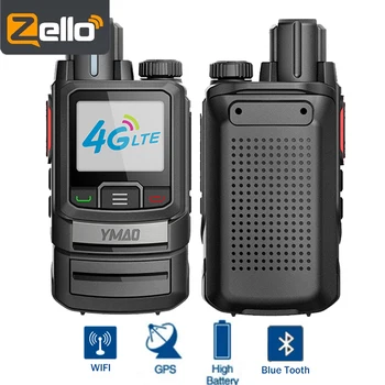 2vnt zello walkie talkie phone 4G Tinklo Radijo Patogu Ilgo Nuotolio 4g Telefonas WIFI-Mėlynas Dantis GPS Du Būdu Radijo siųstuvas-imtuvas 100km  10