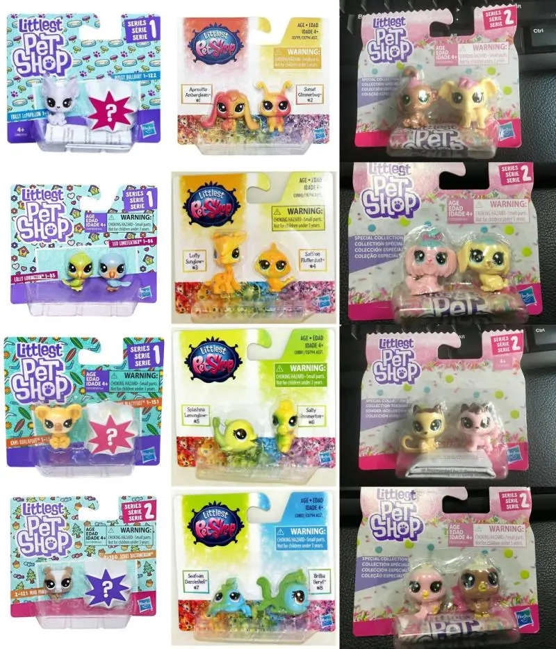 Hasbro Littlest Pet Shop LPS Kawaii Mielas Q-Versija Šunų, Akli Lauke Lėlės Dovanos Žaislo Modelis Anime Duomenys Mėgstamiausių Rinkti Papuošalai